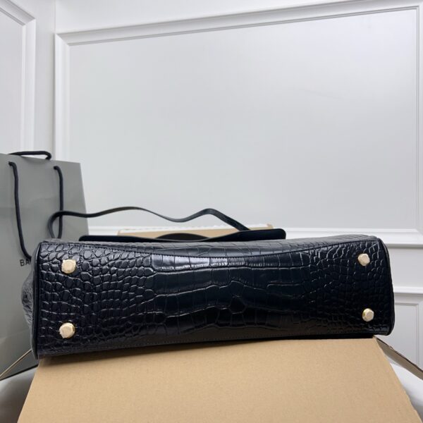 Balenciaga Rodeo Bag – Large 40cm, Croc-Embossed Leather with Gold Hardware