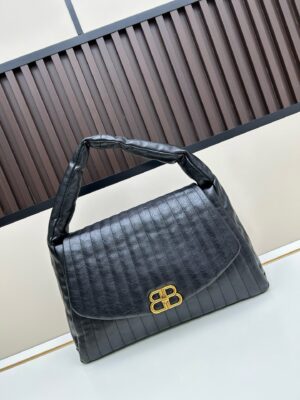 Balenciaga Monaco Hand & Shoulder Bag – Cloud-Soft Elegance