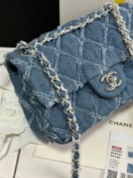 Chanel Classic Flap Bag – Denim Edition with Exterior Stitching