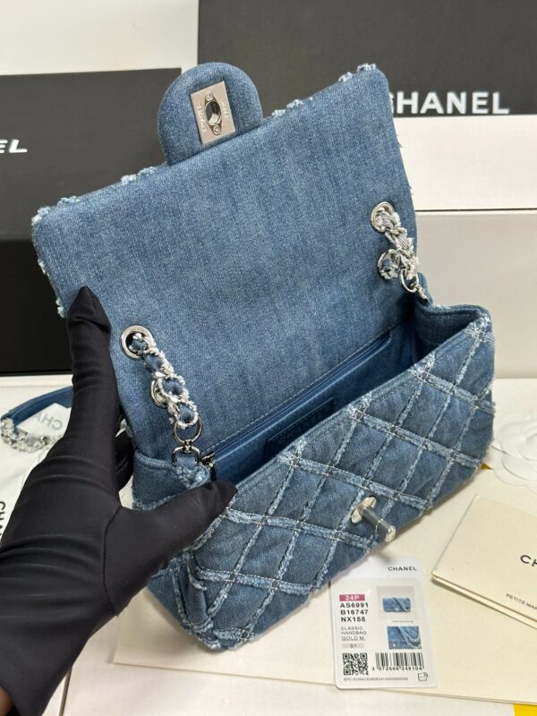 Chanel Classic Flap Bag – Denim Edition with Exterior Stitching