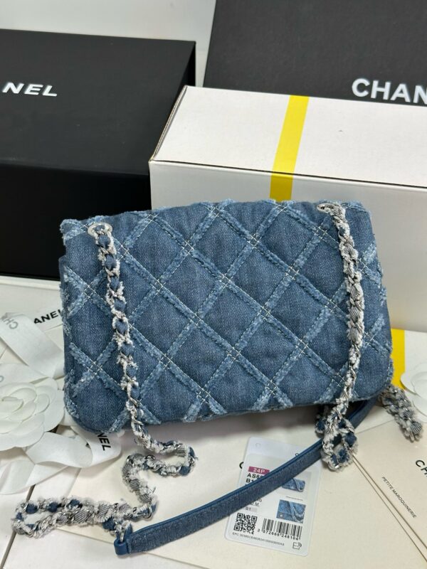 Chanel Classic Flap Bag – Denim Edition with Exterior Stitching