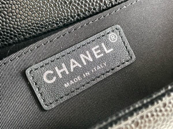 Chanel Le Boy Bag – Medium Size (Caviar Leather / Platinum Edition)