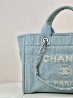 Chanel 23S Washed Vintage Denim Beach Tote Bag (Top Replica Quality)