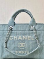 Chanel 23S Washed Vintage Denim Beach Tote Bag (Top Replica Quality)