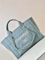 Chanel 23S Washed Vintage Denim Beach Tote Bag (Top Replica Quality)