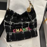 Chanel 22K Tweed Drawstring Bag – Small Size