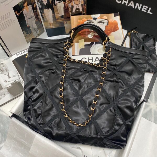 Chanel 22P Nylon Chain Shopping Tote