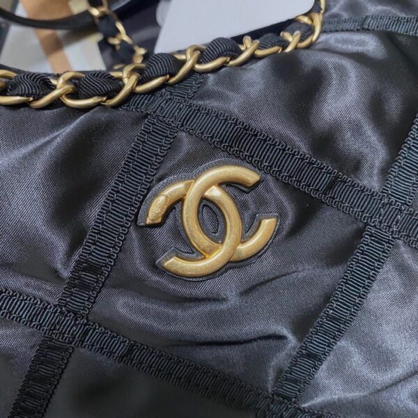 Chanel 22P Nylon Chain Shopping Tote