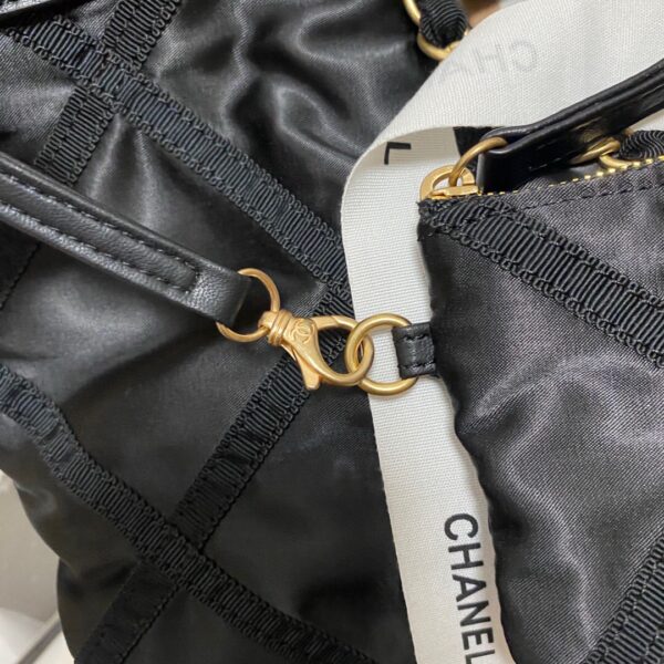 Chanel 22P Nylon Chain Shopping Tote