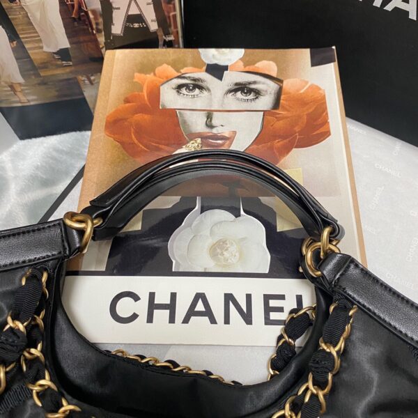 Chanel 22P Nylon Chain Shopping Tote