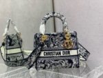 Lady Dior – 5 Grid "Blue Tiger" Embroidered Edition