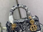 Lady Dior – 5 Grid "Blue Tiger" Embroidered Edition