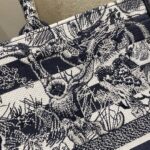 Dior Book Tote – Layered “Blue Jungle Tiger” Embroidery