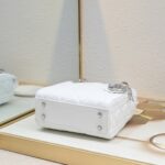 Lady Dior Mini – White with Silver Hardware (3 Grid)