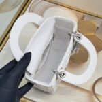 Lady Dior Mini – White with Silver Hardware (3 Grid)