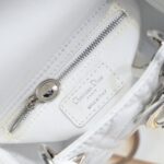 Lady Dior Mini – White with Silver Hardware (3 Grid)