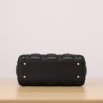 Lady Dior Mini – Black Lambskin with Light Gold Hardware