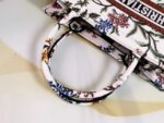 Dior Top-tier Imported Original Embroidery Shopping Bag – New White Iris Medium Size