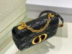 Dior Caro Small Bag – Classic Cannage Stitching & Vintage Gold Hardware