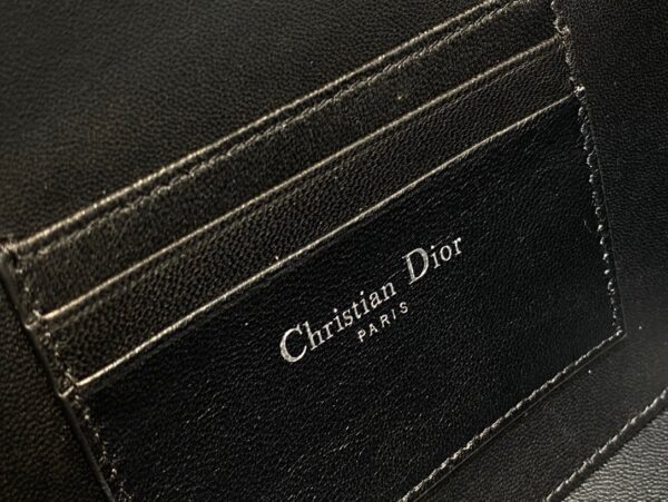 Dior Caro Box Chain Bag – Black Calfskin with Oversized Cannage Stitching