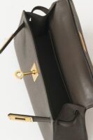 HERMES Mini Kelly II 19cm (Epsom M8 Asphalt Grey / Gold Hardware)