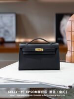 HERMES Kelly I – The Dream Bag | H5-22 Black with Gold Hardware