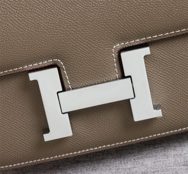 Hermès Constance Bag – Factory Direct | Epsom Leather in Khaki with Silver Hardware
