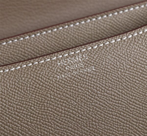 Hermès Constance Bag – Factory Direct | Epsom Leather in Khaki with Silver Hardware