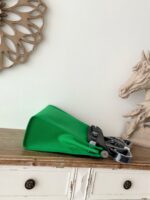 Hermès Herbag 31cm – Bamboo Green with Black Flap | Silver Hardware (Exposed Stitching)