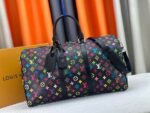 Louis Vuitton × Takashi Murakami 20th Anniversary Keepall Bag – Black Multicolor | M13745 | NFC Chip Version