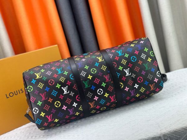 Louis Vuitton × Takashi Murakami 20th Anniversary Keepall Bag – Black Multicolor | M13745 | NFC Chip Version