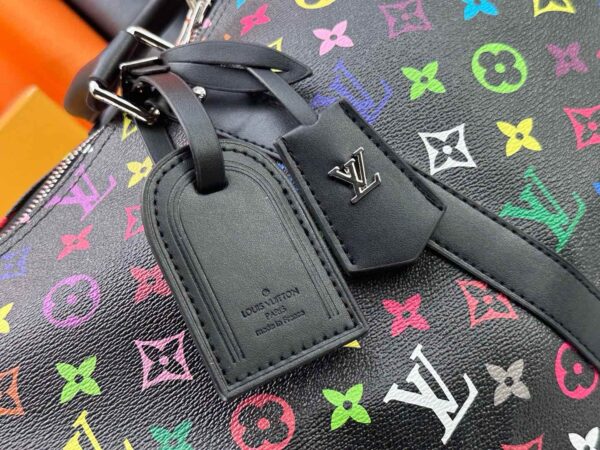 Louis Vuitton × Takashi Murakami 20th Anniversary Keepall Bag – Black Multicolor | M13745 | NFC Chip Version