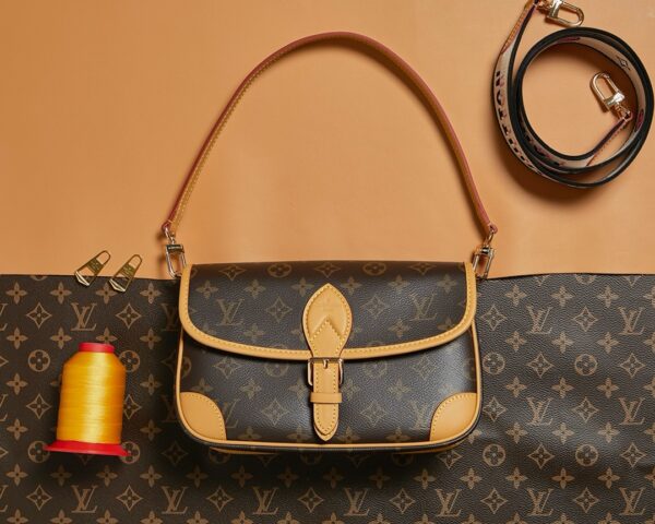 Louis Vuitton Top-Quality Original Diane Handbag Stylish and Versatile with Removable Straps