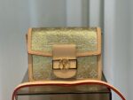 Louis Vuitton Dauphine Mini Handbag – Gold Monoglam