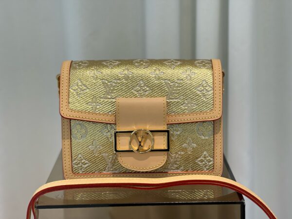 Louis Vuitton Dauphine Mini Handbag – Gold Monoglam