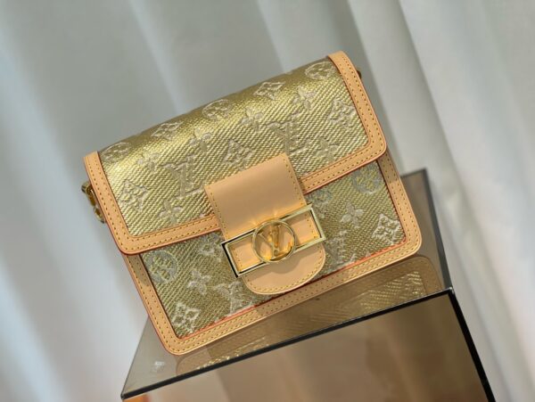 Louis Vuitton Dauphine Mini Handbag – Gold Monoglam