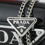 PRADA 1BH189 Triangle Flap Shoulder Bag