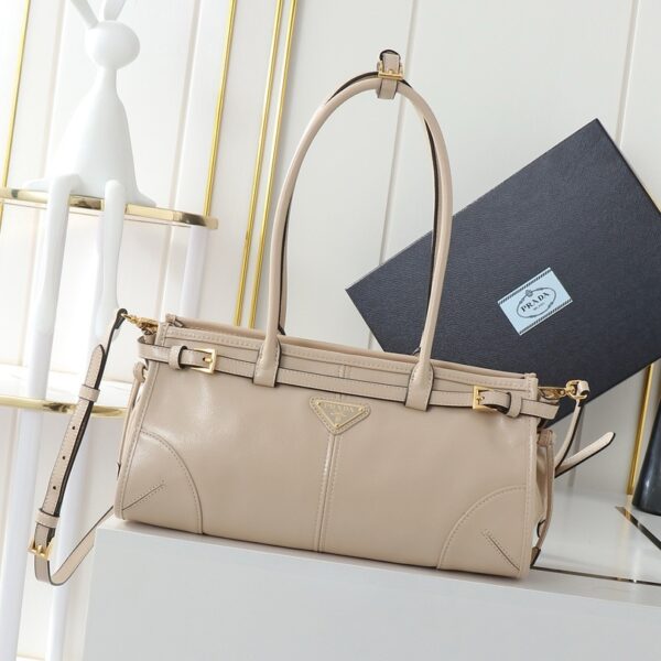 PRADA Soft Lux Oil-Wax Leather Handbag – Small Size | Model 1BA426