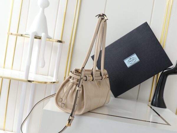 PRADA Soft Lux Oil-Wax Leather Handbag – Small Size | Model 1BA426