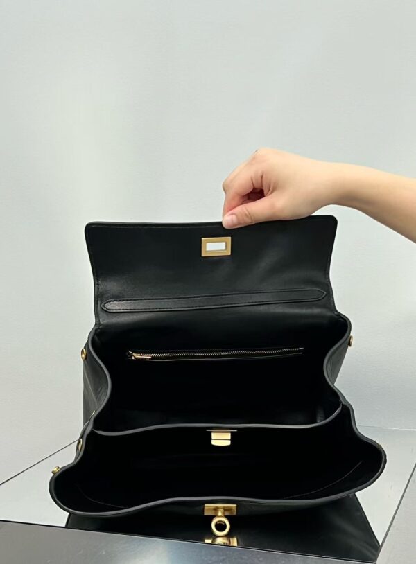 24s Hot-Selling Mini Black & Gold BALENCIAGA RODEO BAG