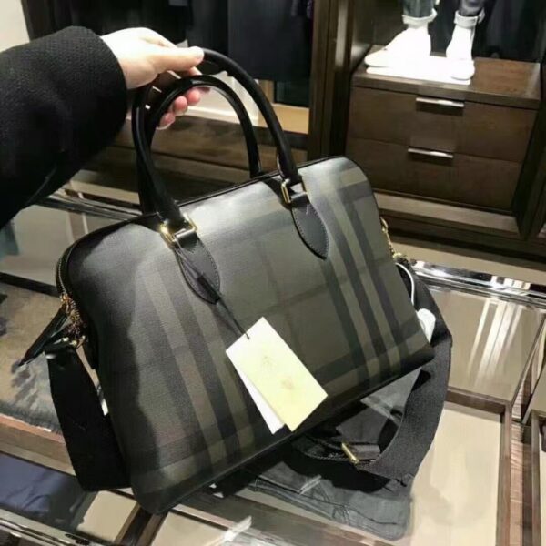 Balenciaga Men's Briefcase – Smoky Check Pattern