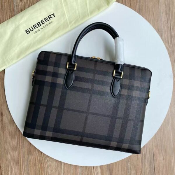 Balenciaga Men's Briefcase – Smoky Check Pattern