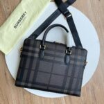 Balenciaga Men's Briefcase – Smoky Check Pattern