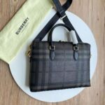 Balenciaga Men's Briefcase – Smoky Check Pattern