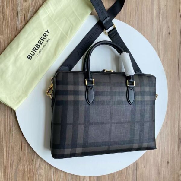 Balenciaga Men's Briefcase – Smoky Check Pattern